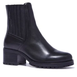 Trepani Black Leather Ankle Boots<Carl Scarpa Shop