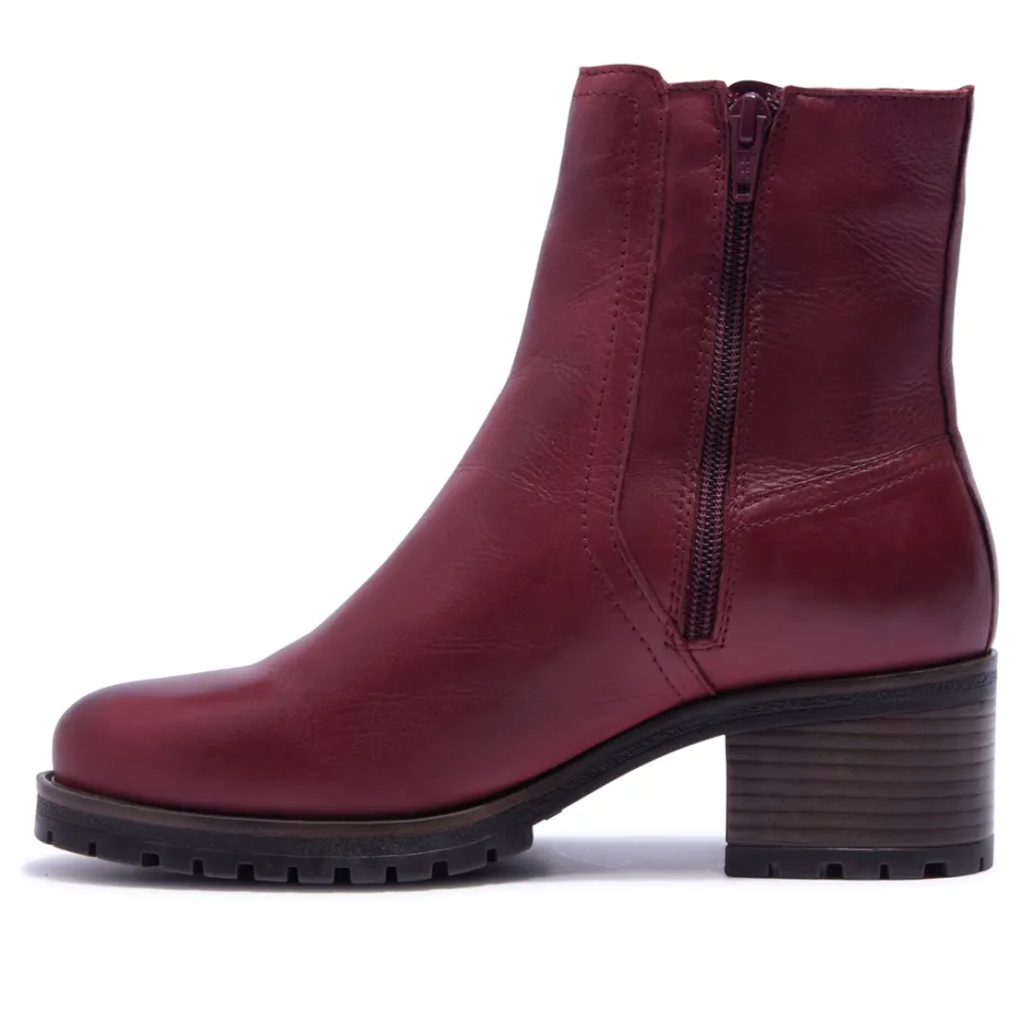 Trepani Bordo Leather Ankle Boots<Carl Scarpa Cheap