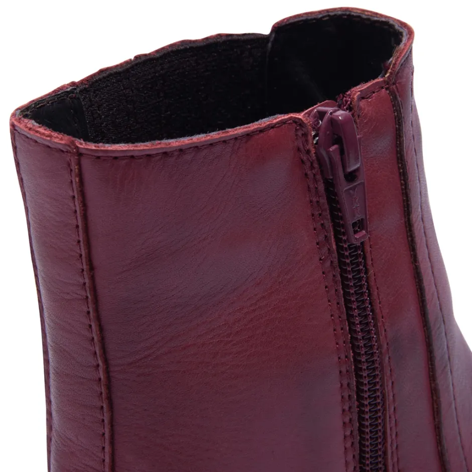 Trepani Bordo Leather Ankle Boots<Carl Scarpa Cheap