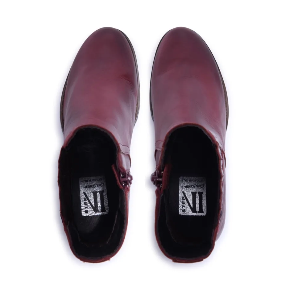 Trepani Bordo Leather Ankle Boots<Carl Scarpa Cheap