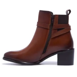 Trimona Tan Leather Ankle Boots<Carl Scarpa Sale