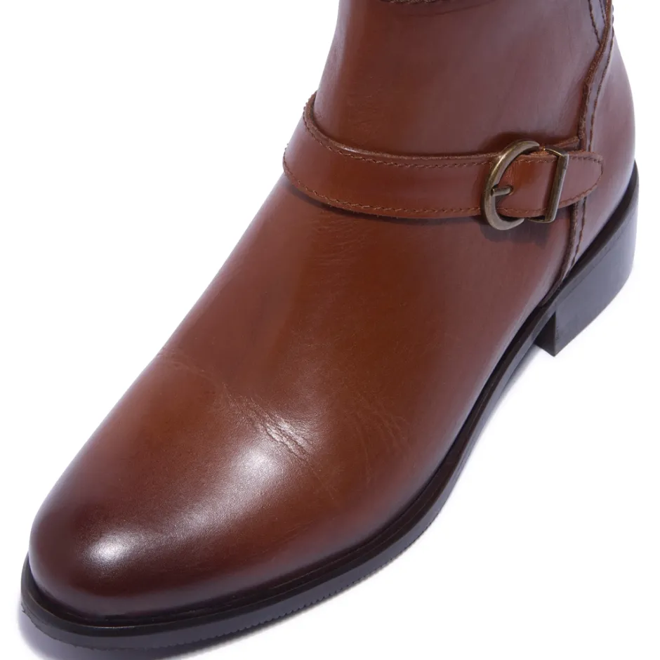 Trisette Tan Leather Ankle Boots<Carl Scarpa Online