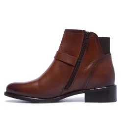 Trisette Tan Leather Ankle Boots<Carl Scarpa Online