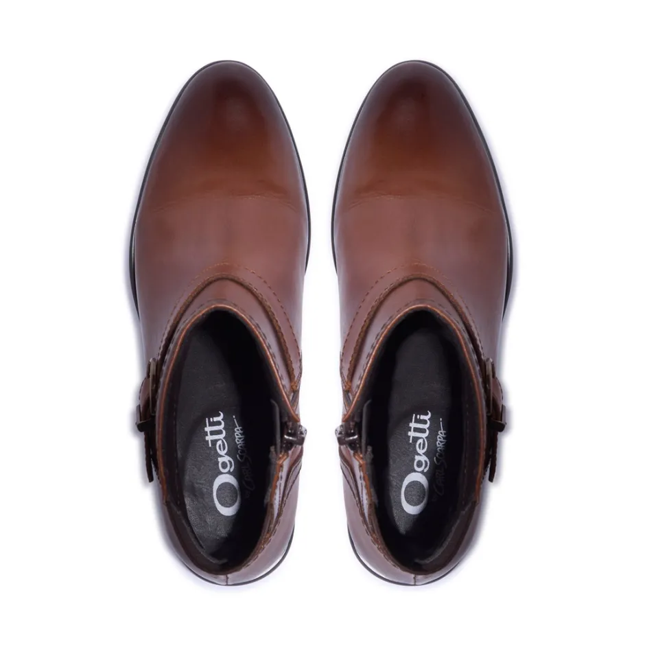 Trisette Tan Leather Ankle Boots<Carl Scarpa Online
