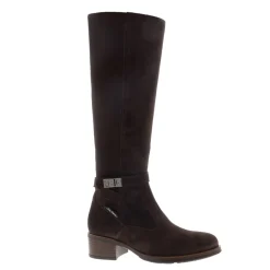 Tucci Brown Suede Chunky Knee High Boots<Carl Scarpa Cheap