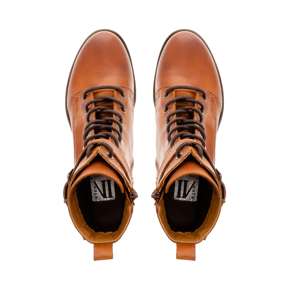 Turner Tan Leather Lace Up Ankle Boots<Carl Scarpa Sale