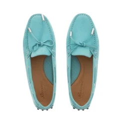 Venerdi Turquoise Nubuck Suede Loafers<Carl Scarpa Store