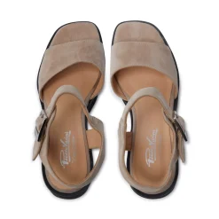 Veronne Beige Suede Wavesole Sandals<Carl Scarpa Fashion