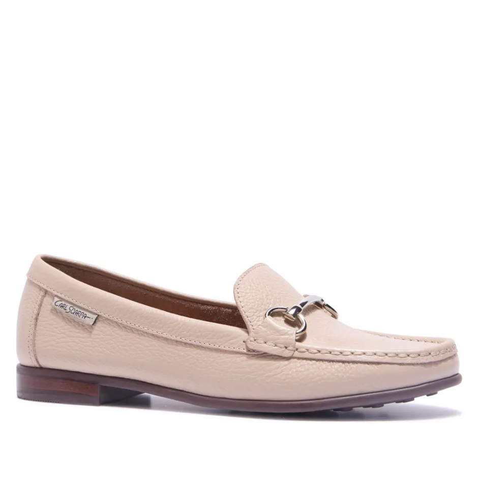 Veroso Beige Leather Loafers<Carl Scarpa Online