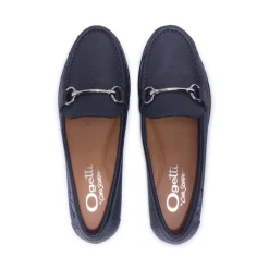 Veroso Navy Leather Loafers<Carl Scarpa Best