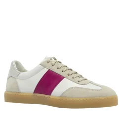 Zest White-Fuchsia Leather Trainers<Carl Scarpa Sale